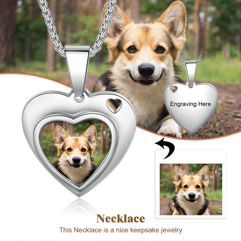 Personalized Stainless Steel Photo Necklace