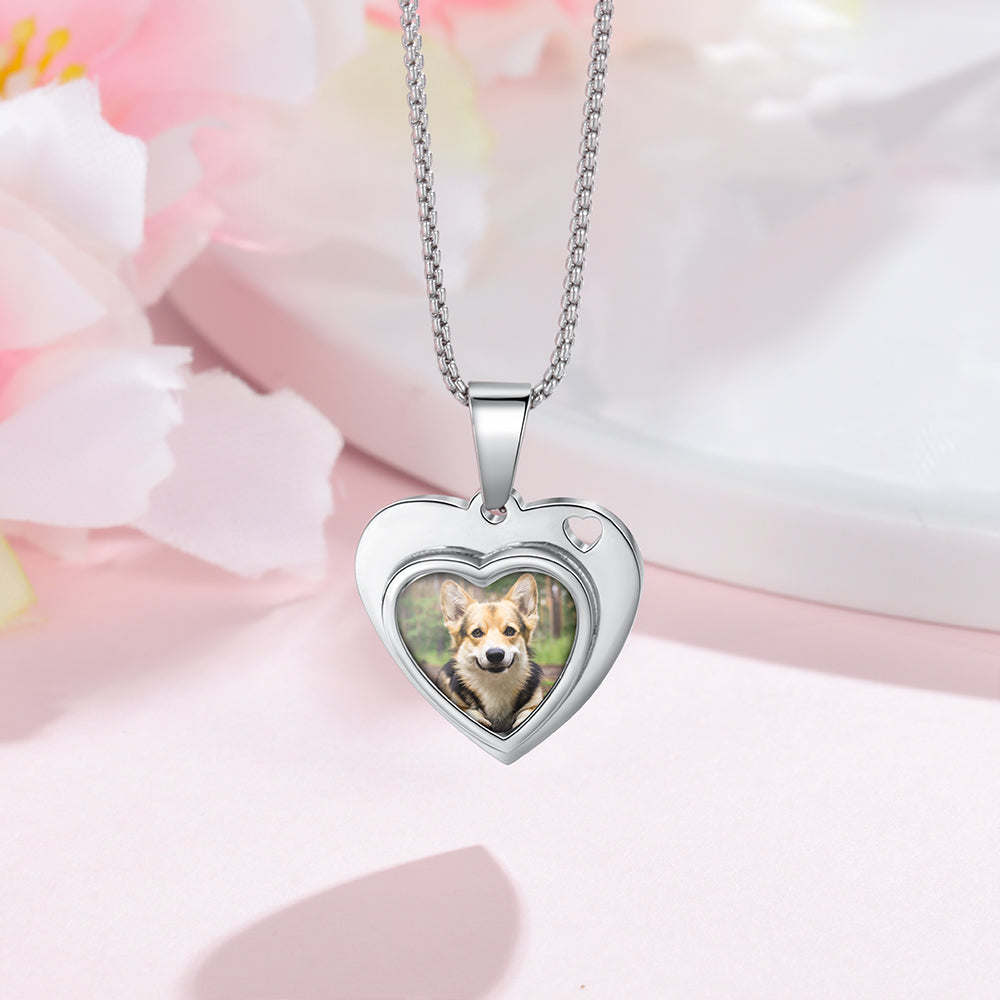 Personalized Stainless Steel Photo Necklace