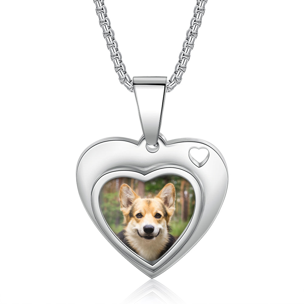 Personalized Stainless Steel Photo Necklace