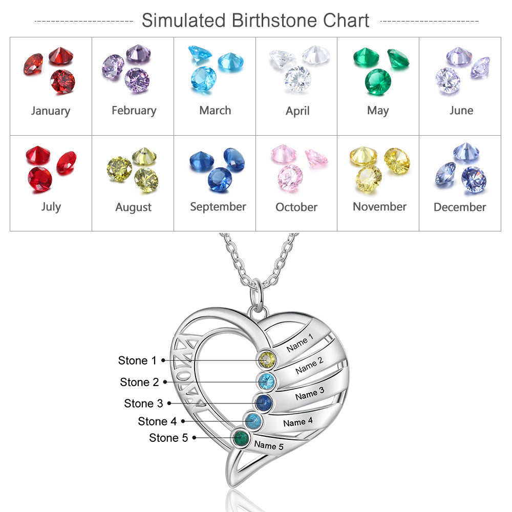 Custom Heart Shaped Necklace
