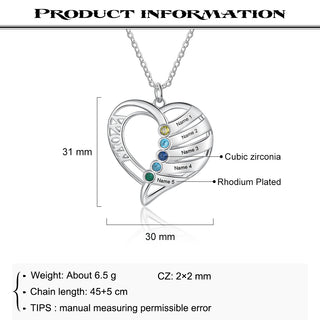 Custom Heart Shaped Necklace