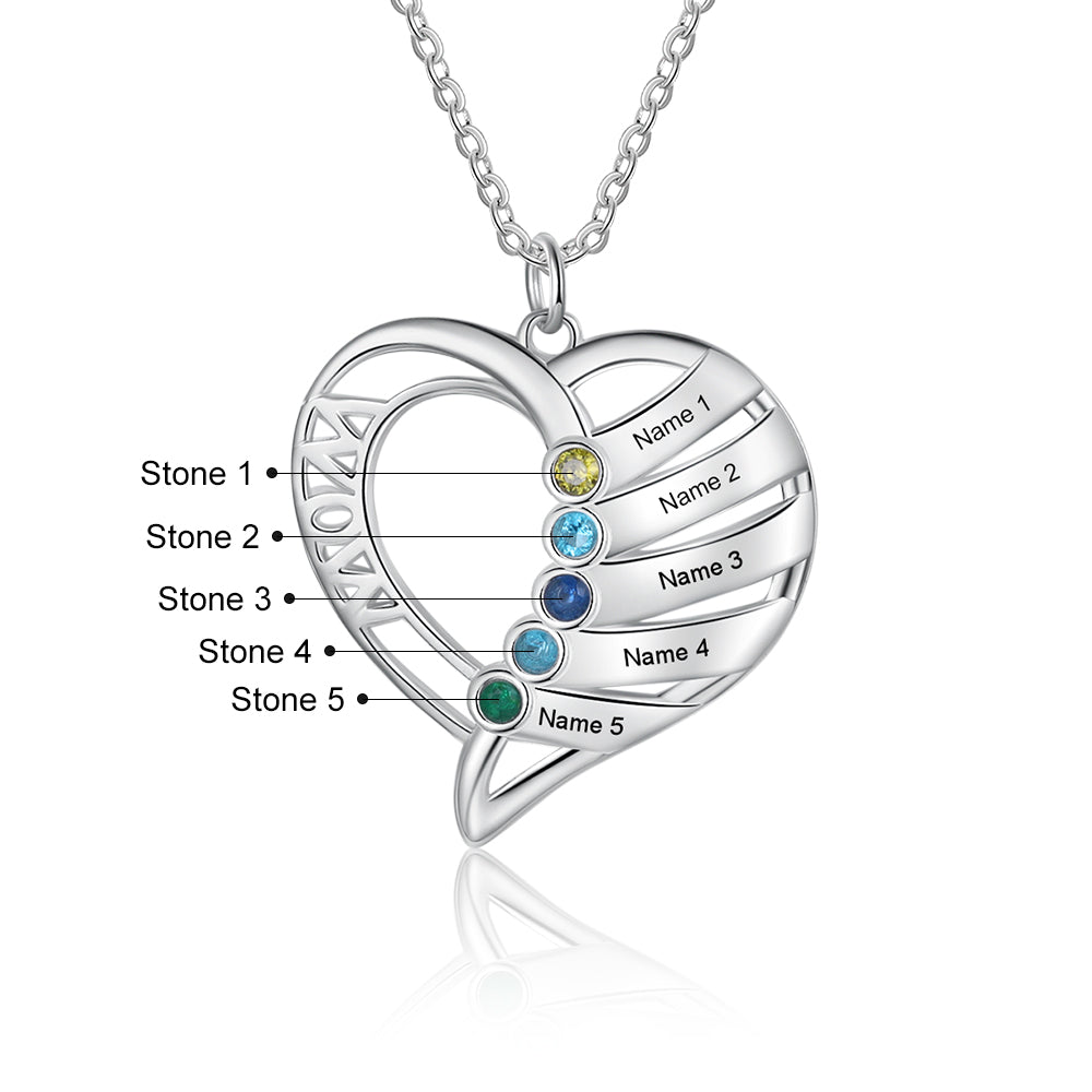 Custom Heart Shaped Necklace