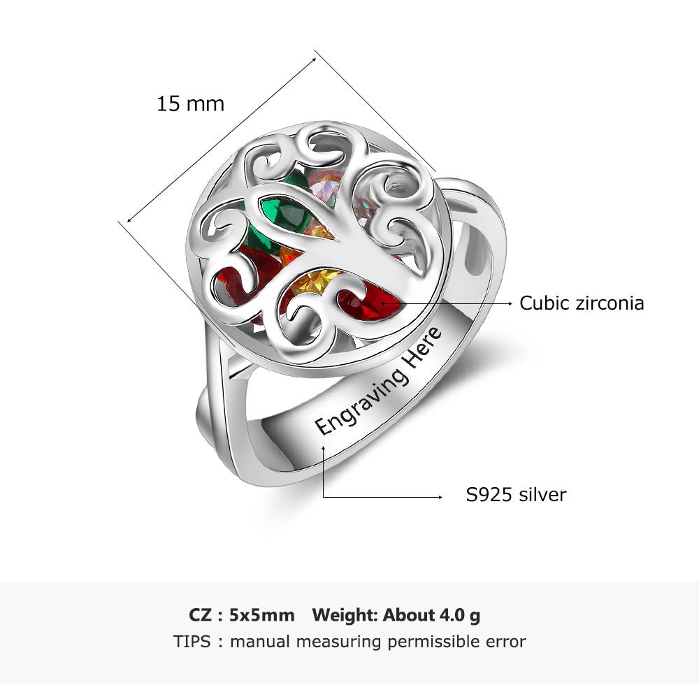 Custom Birthstone Ring