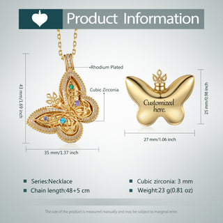 Custom Buttefly Ashed Necklace