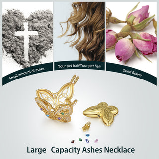 Custom Buttefly Ashed Necklace