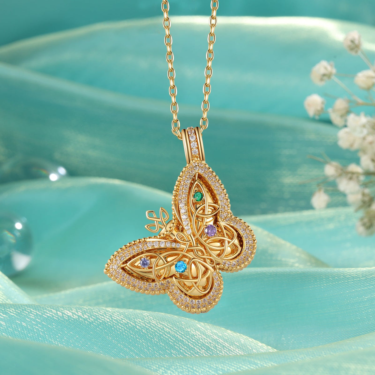 Custom Buttefly Ashed Necklace