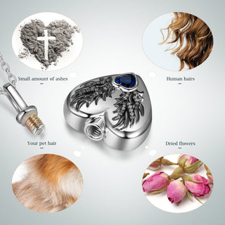 Custom Heart Ashes Necklace