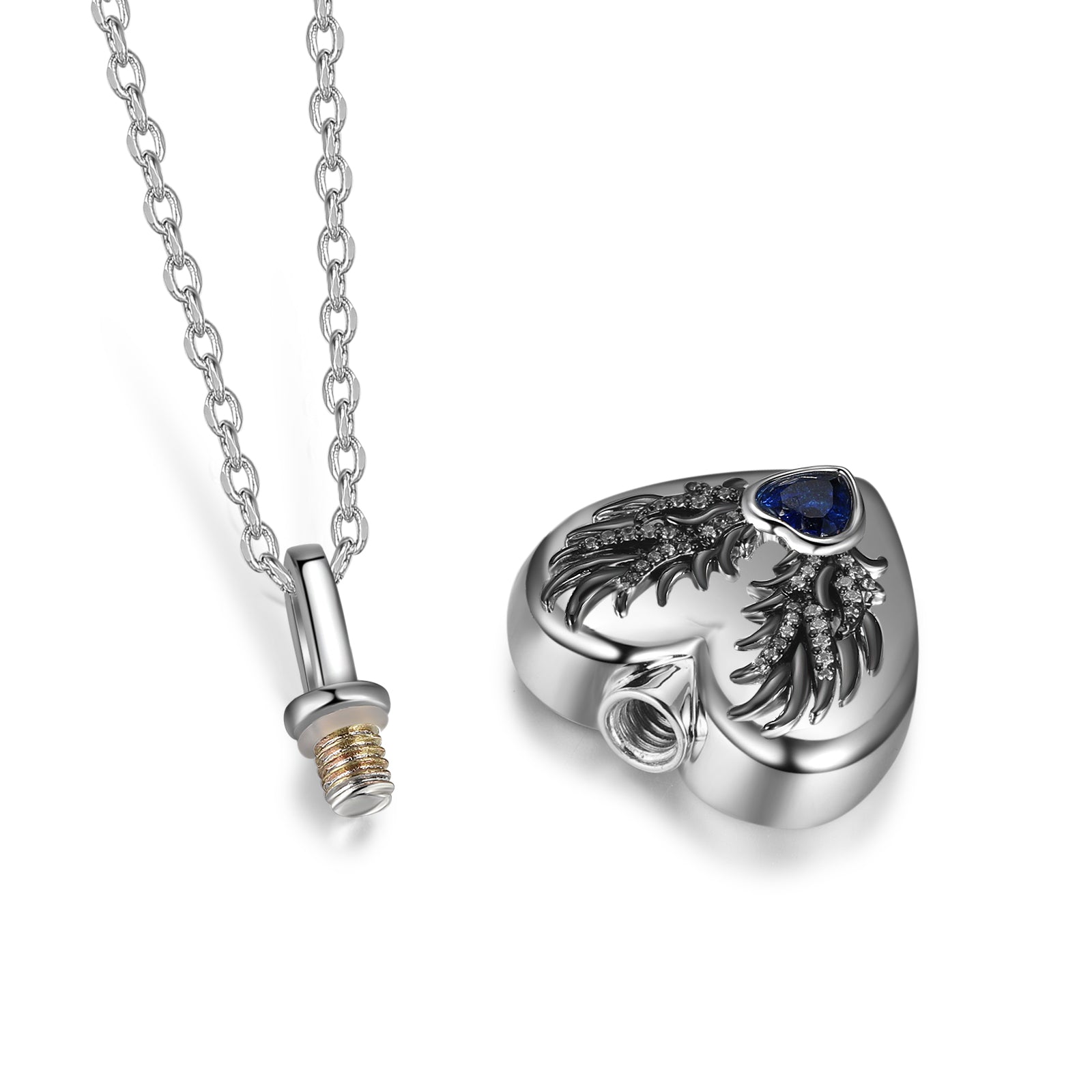 Custom Heart Ashes Necklace