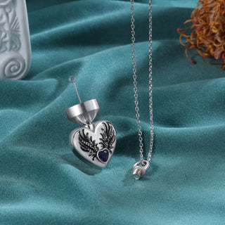 Custom Heart Ashes Necklace