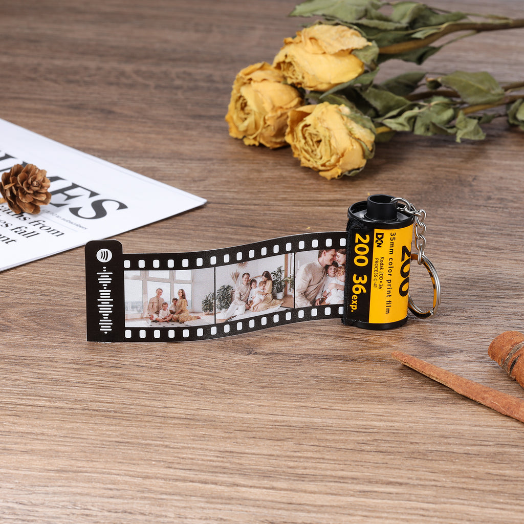 Custom Photo Film Keychain
