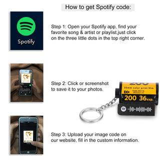 Custom Photo Film Keychain