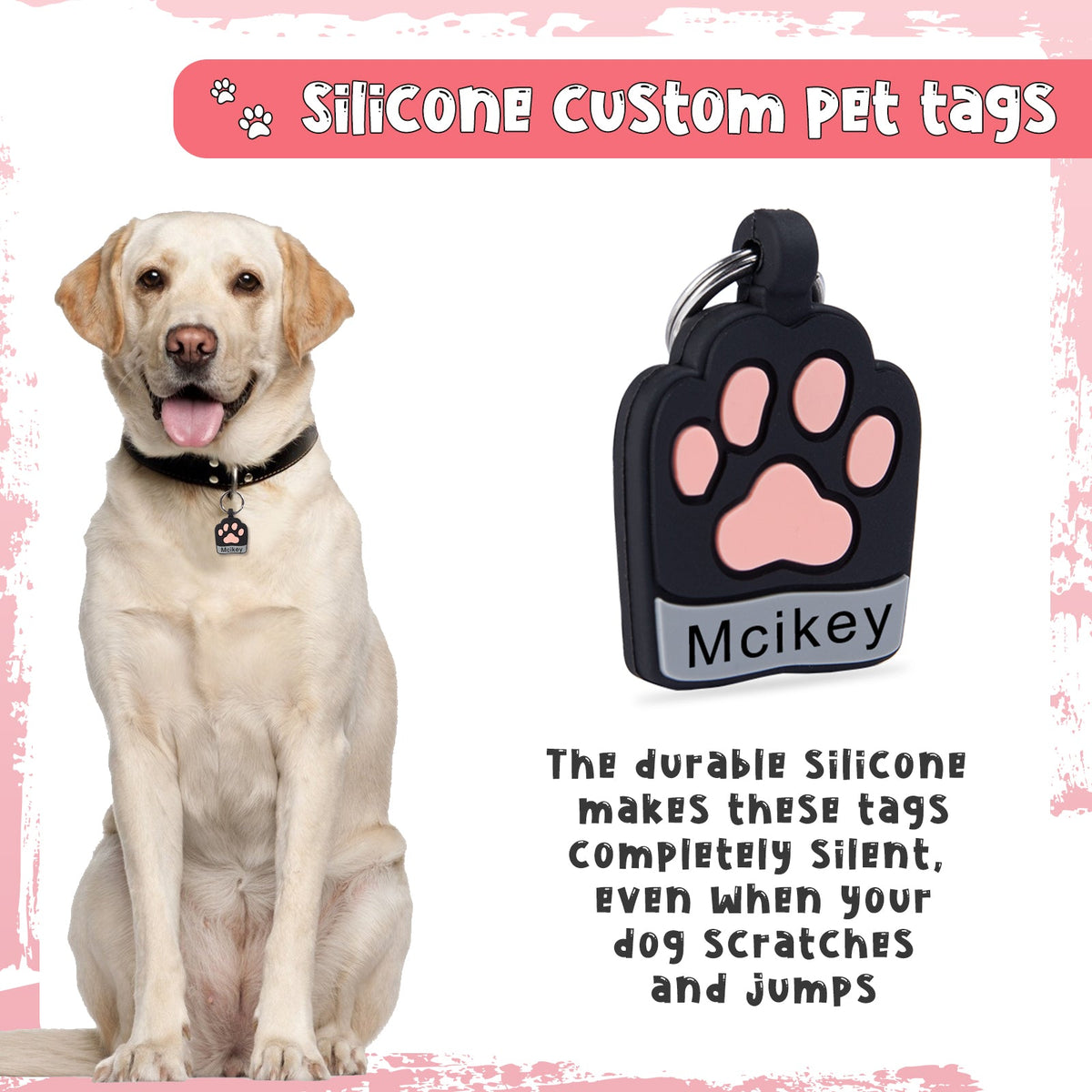 Custom Paw Dog Tag