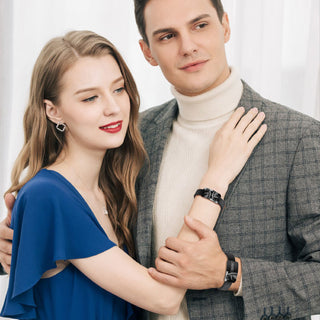 Custom Black Titanium Steel Bracelet