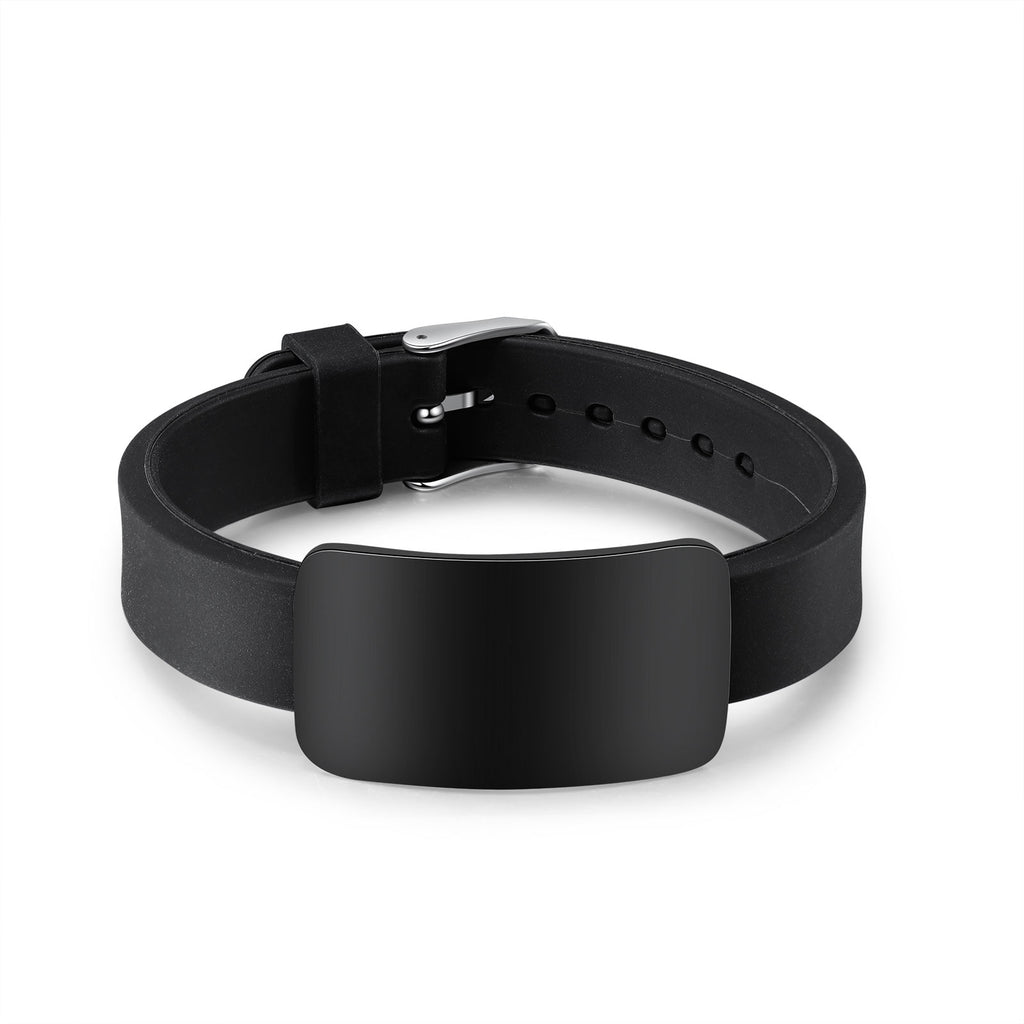 Custom Black Titanium Steel Bracelet