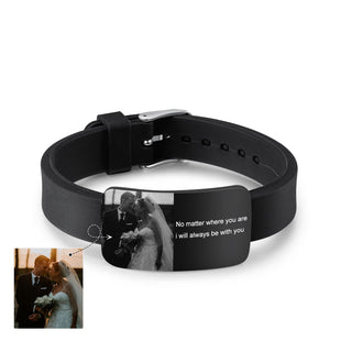 Custom Black Titanium Steel Bracelet