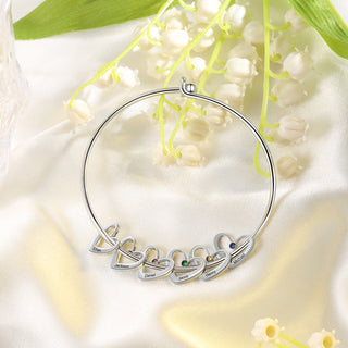 Custom Heart Charm Bracelet