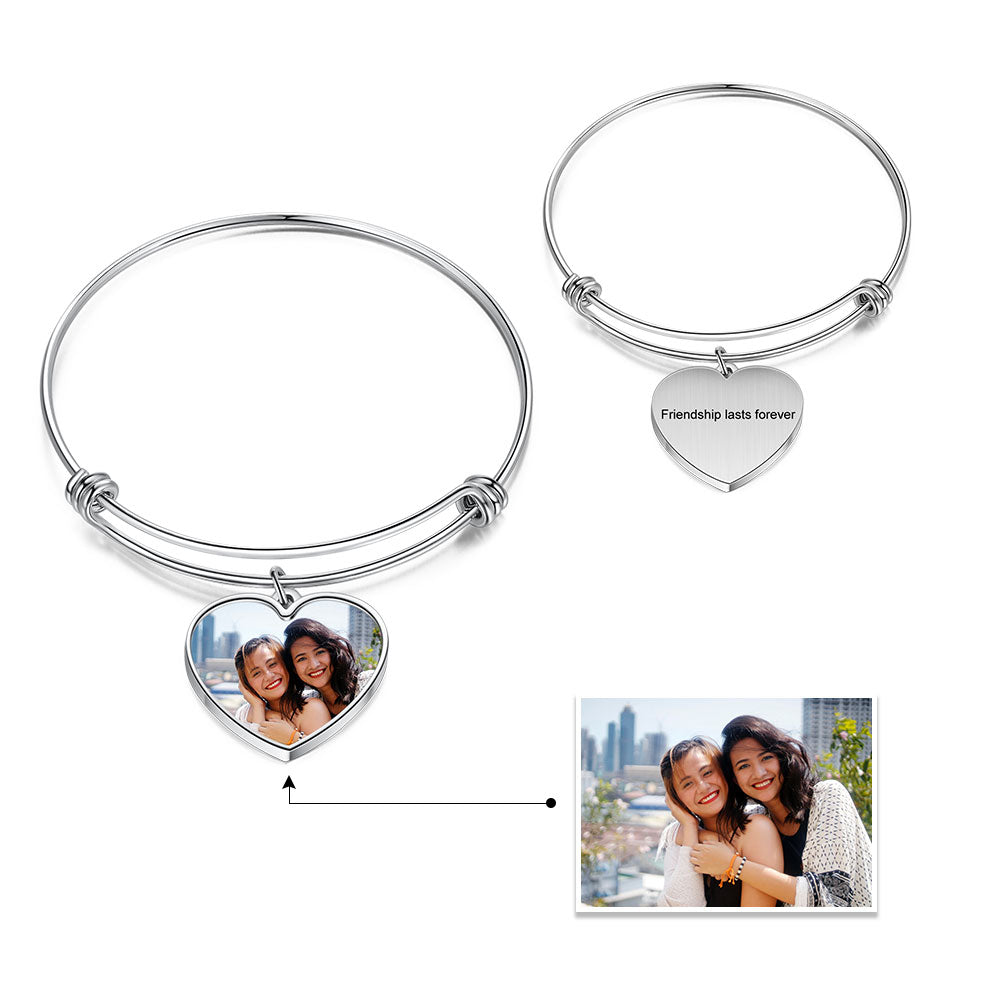 Personalized Stainless Steel Photo Bracelet
