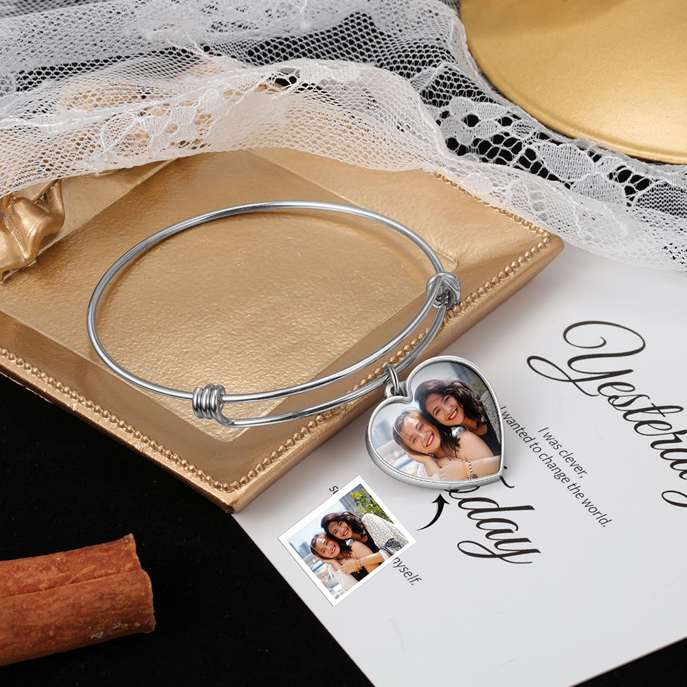 Personalized Stainless Steel Photo Bracelet