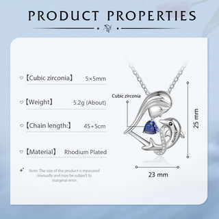 Custom Girl and Dolphin Necklace