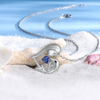 Custom Girl and Dolphin Necklace