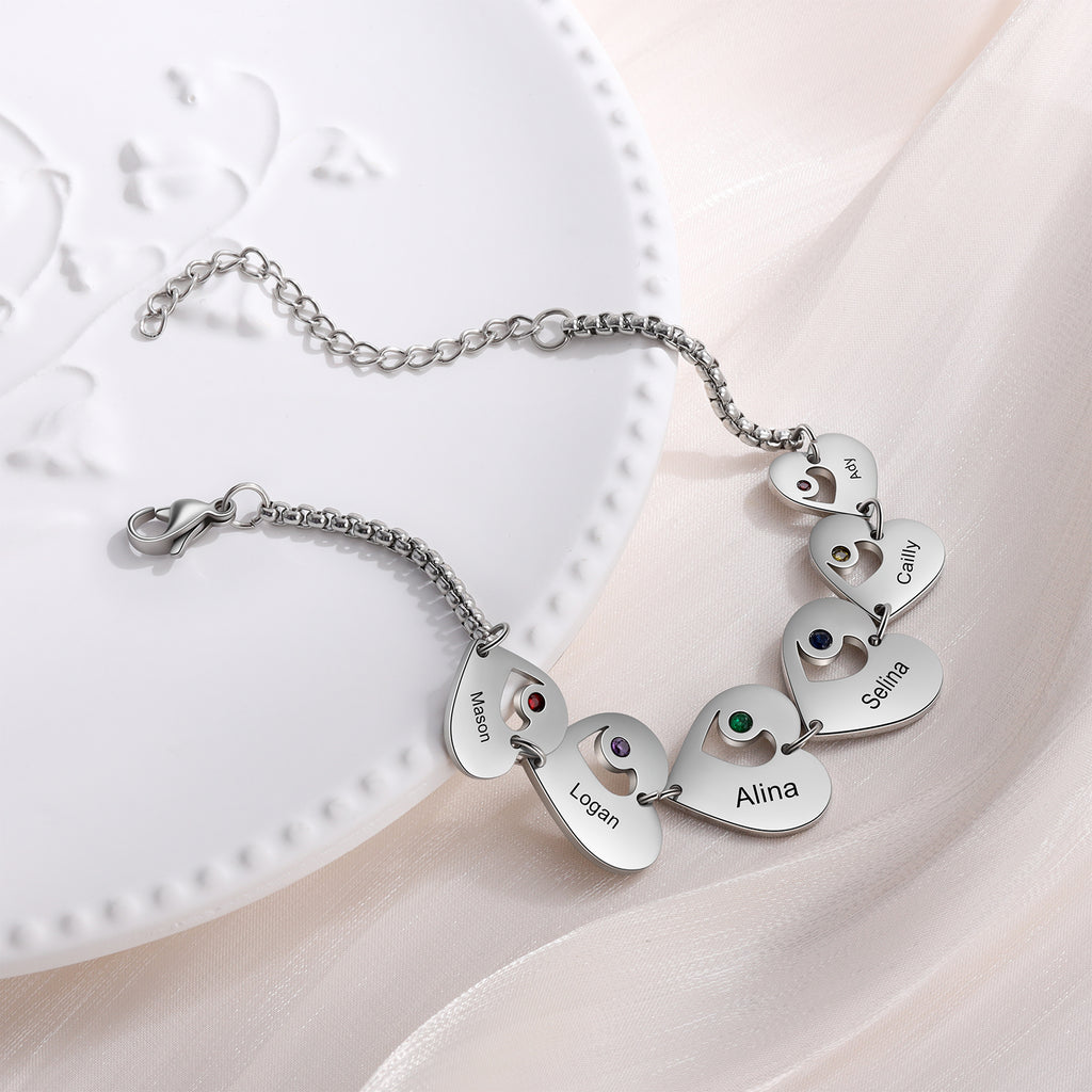 Stainless Steel Heart Bracelet