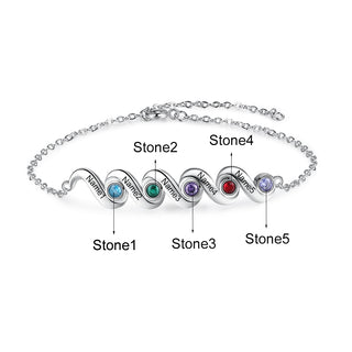 Custom Birthstone Bracelet
