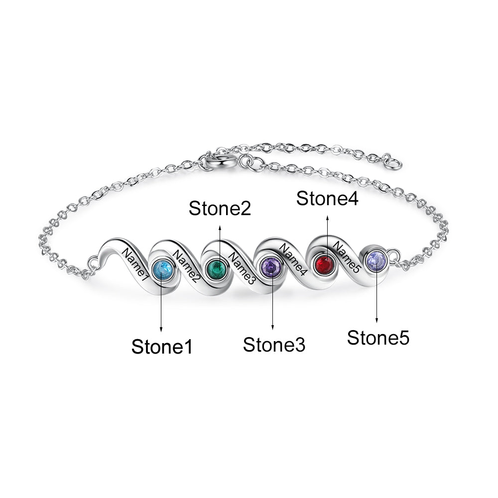 Custom Birthstone Bracelet