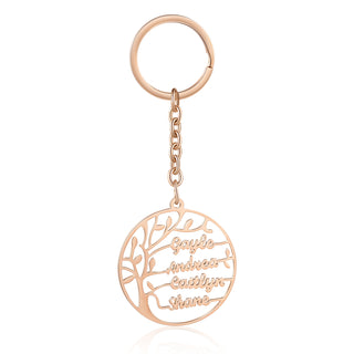 Custom Family Tree Keychain