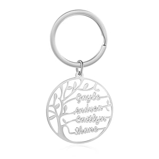 Custom Family Tree Keychain