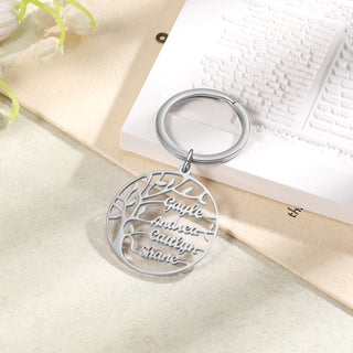 Custom Family Tree Keychain