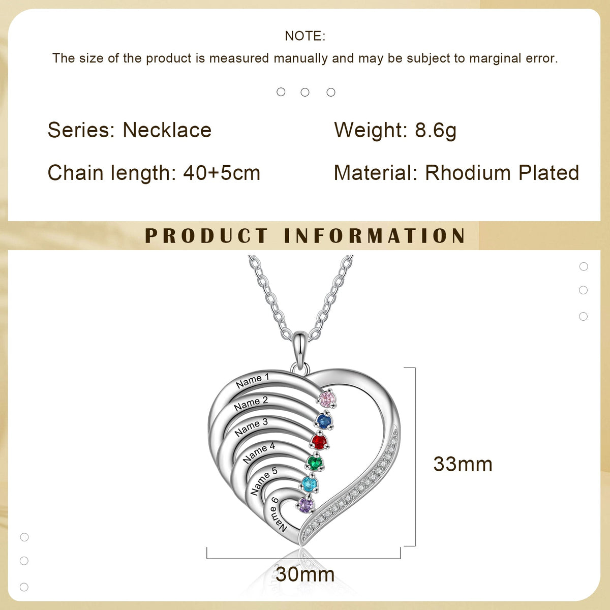 Custom Heart Necklace