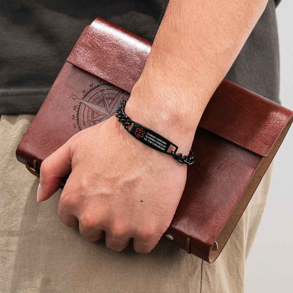 Custom Stainelss Steel Midecial Bracelet