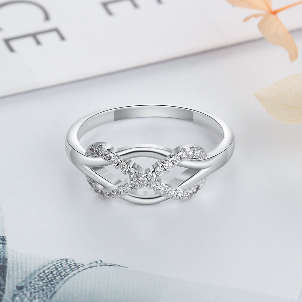 Engraved With a Personalized Rhodium Plated Ring