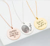 Personalized Disc Fingerprint Necklace