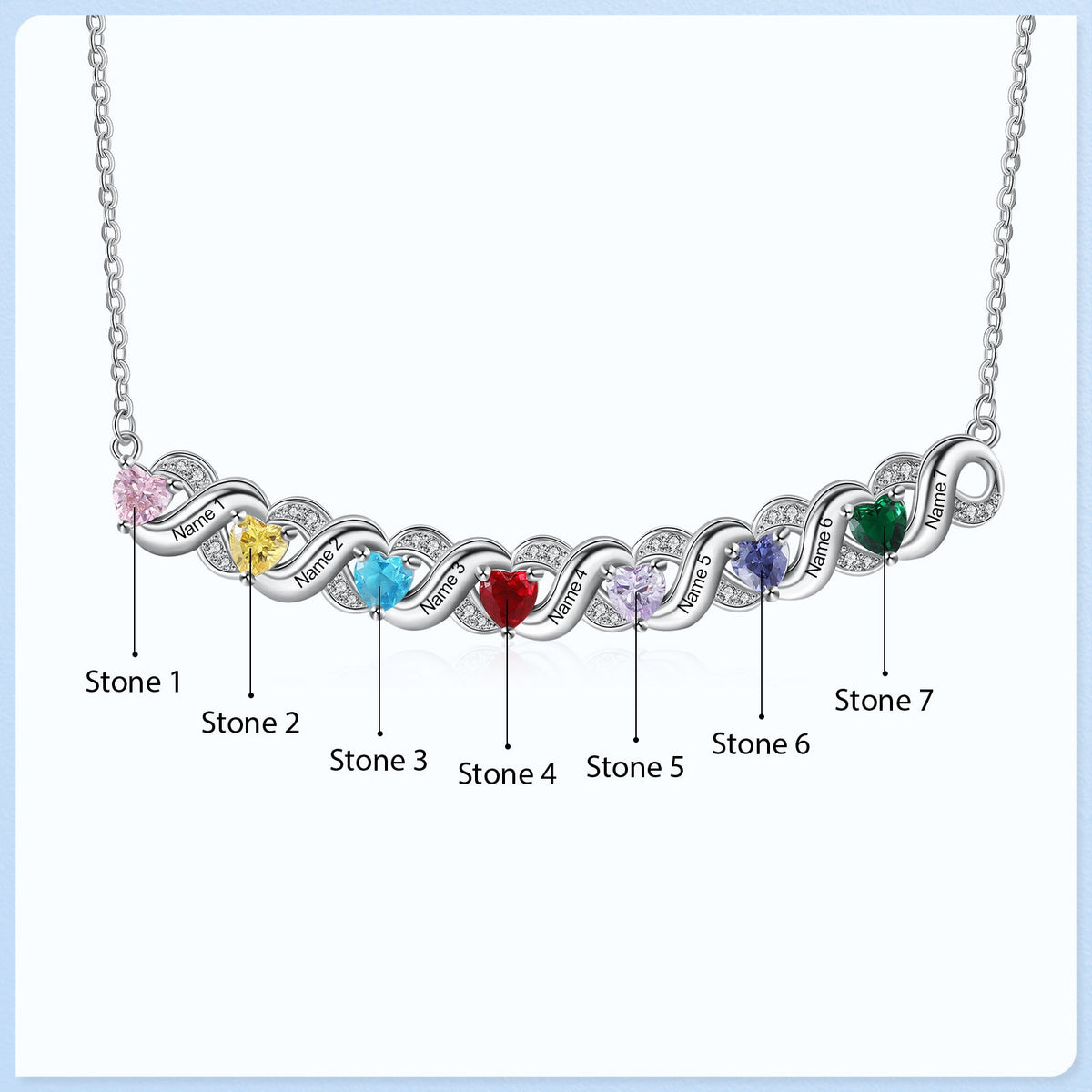 Custom Birthstone Necklace