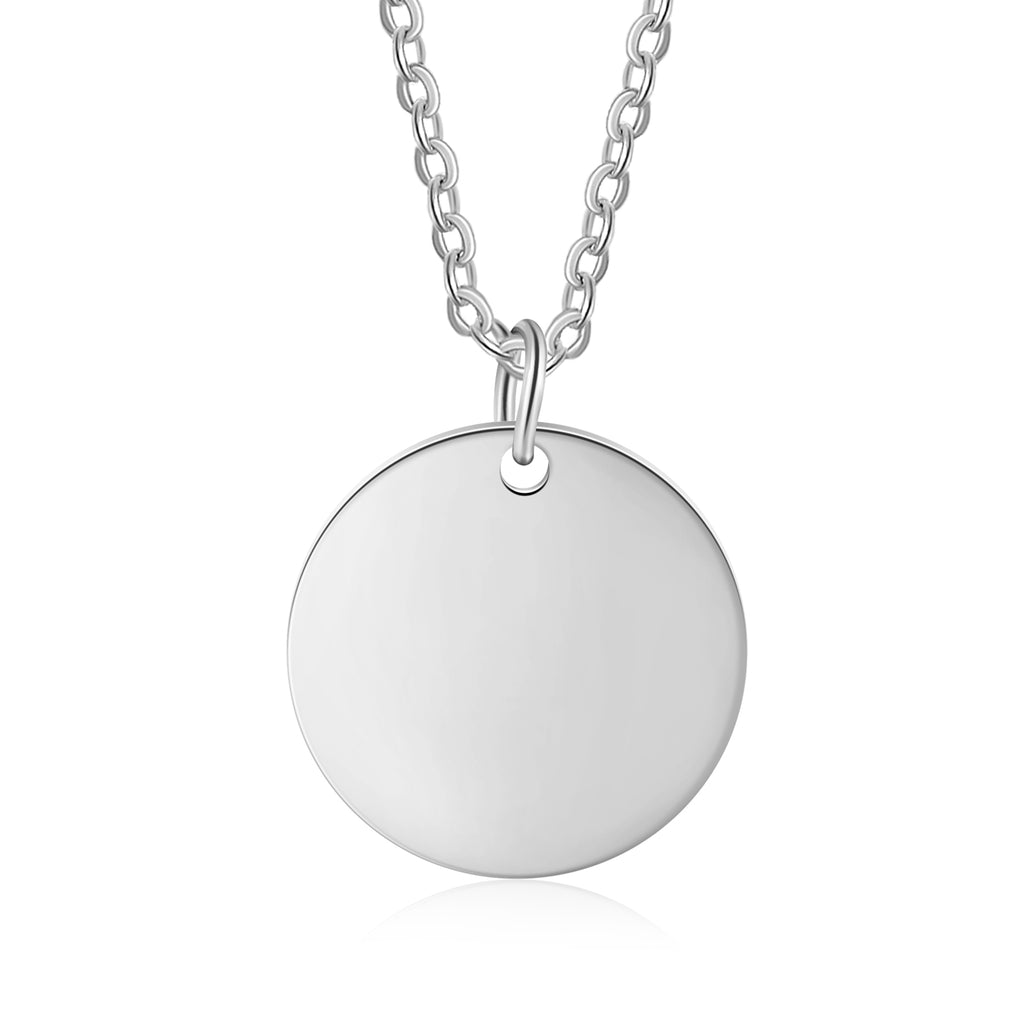 Engraved Stainless Steel Necklace