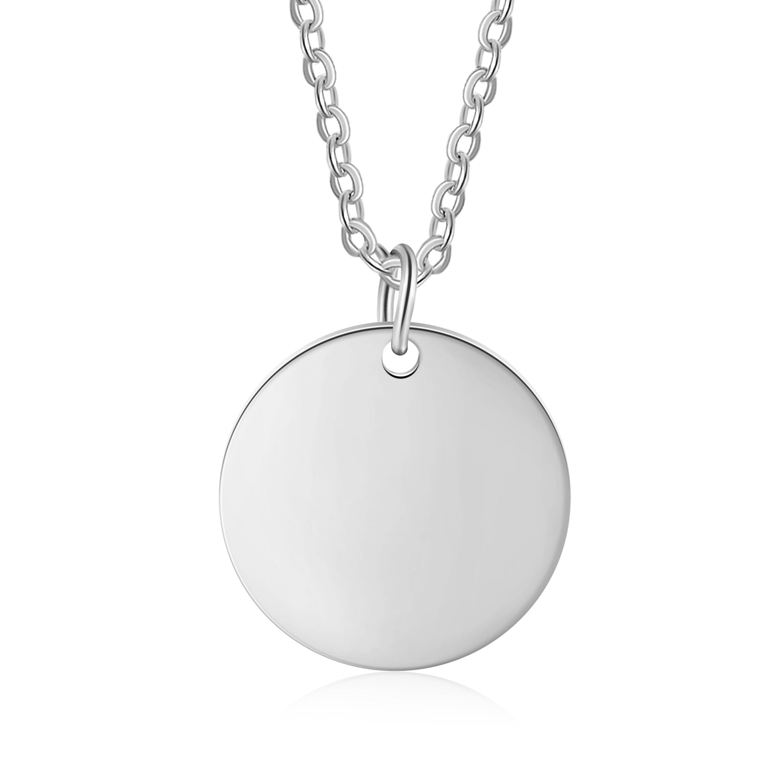 Engraved Stainless Steel Necklace