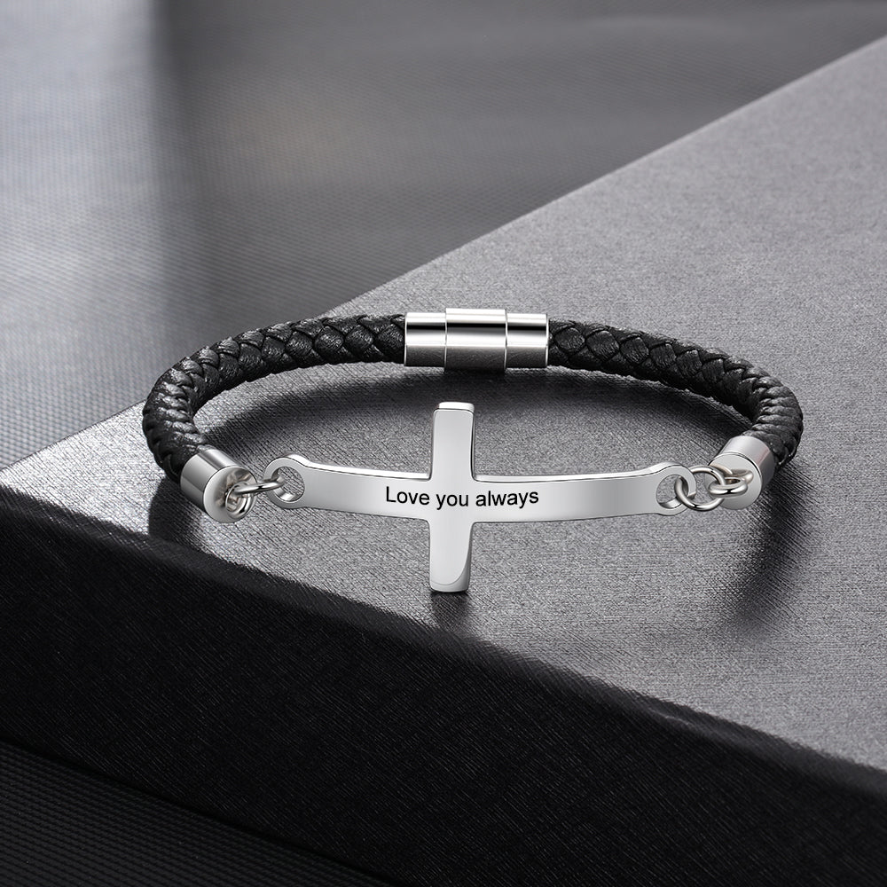 Custom Cross Brceclet