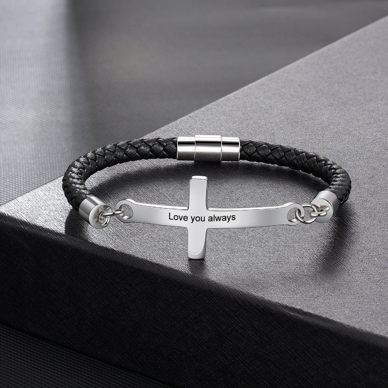 Custom Cross Brceclet