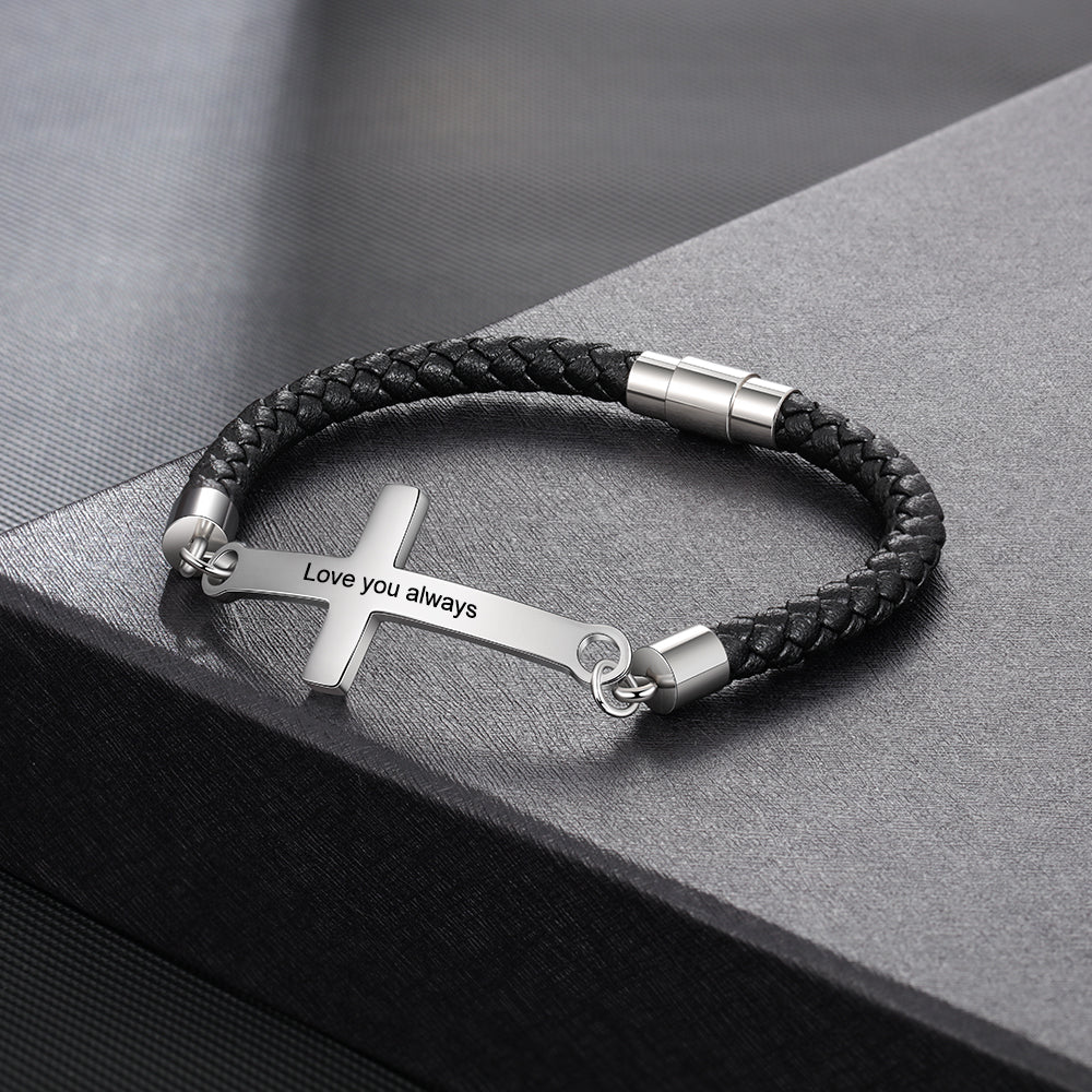 Custom Cross Brceclet