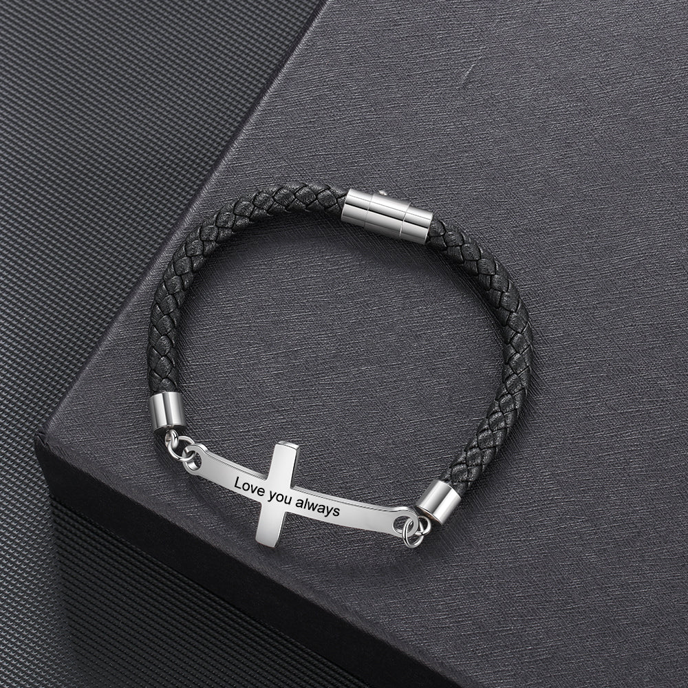 Custom Cross Brceclet