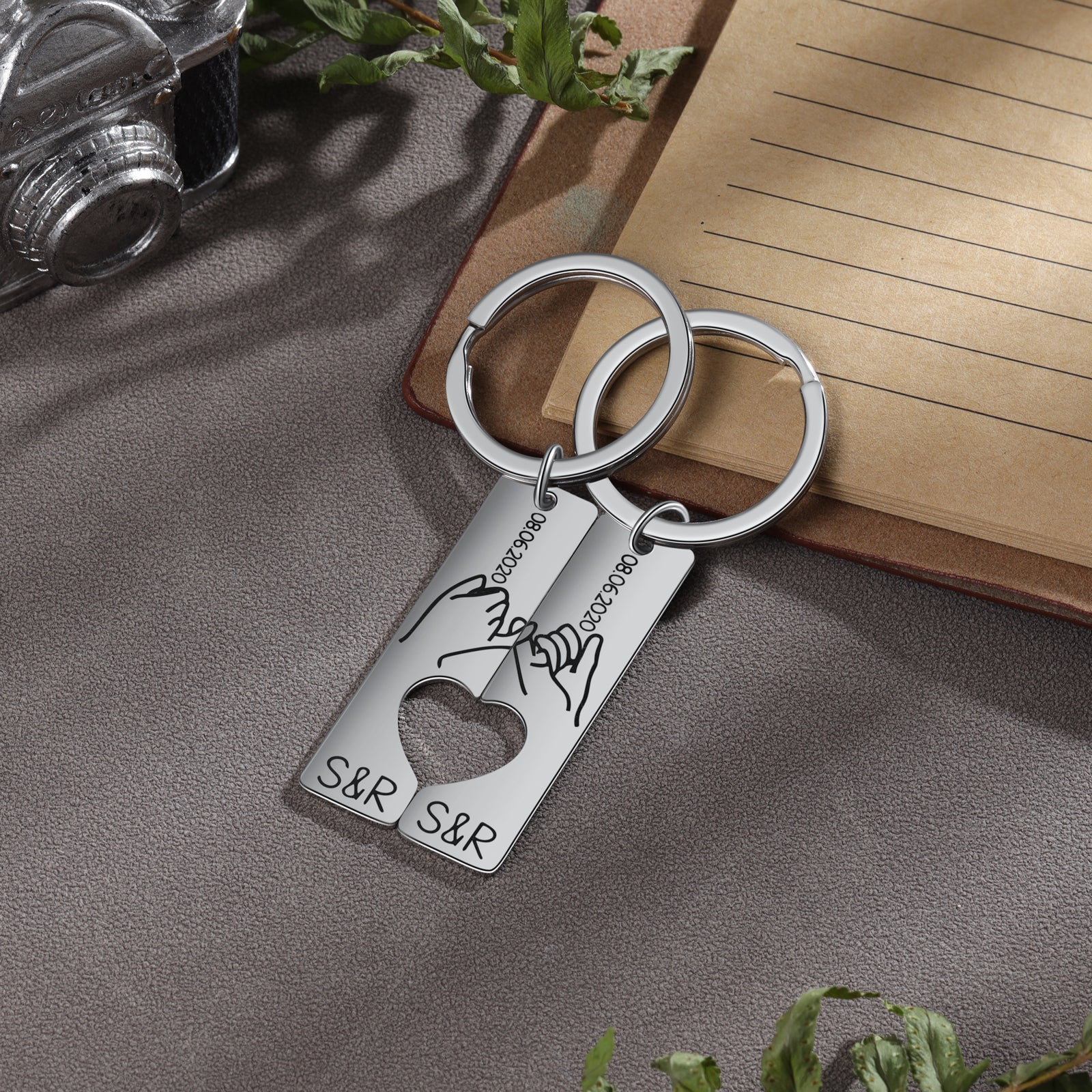 Custom Couple Keychain
