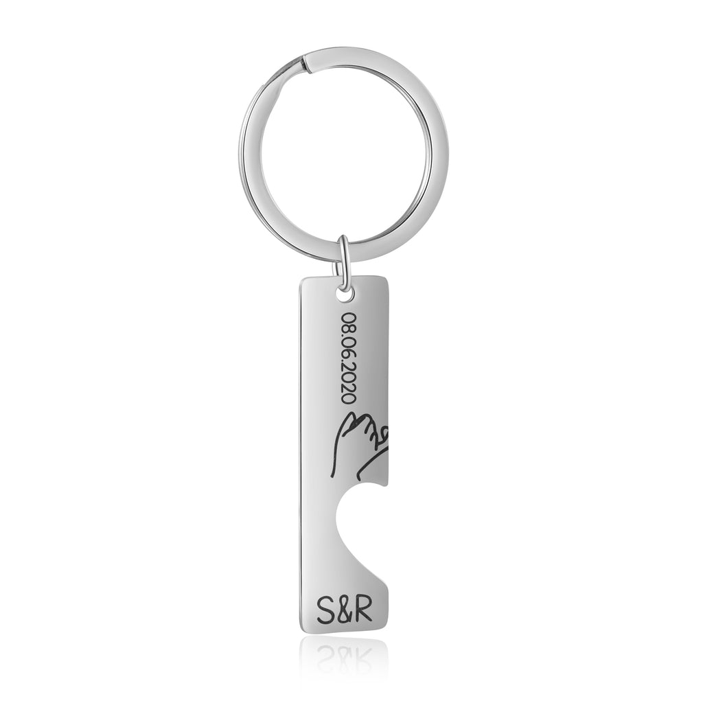 Custom Couple Keychain