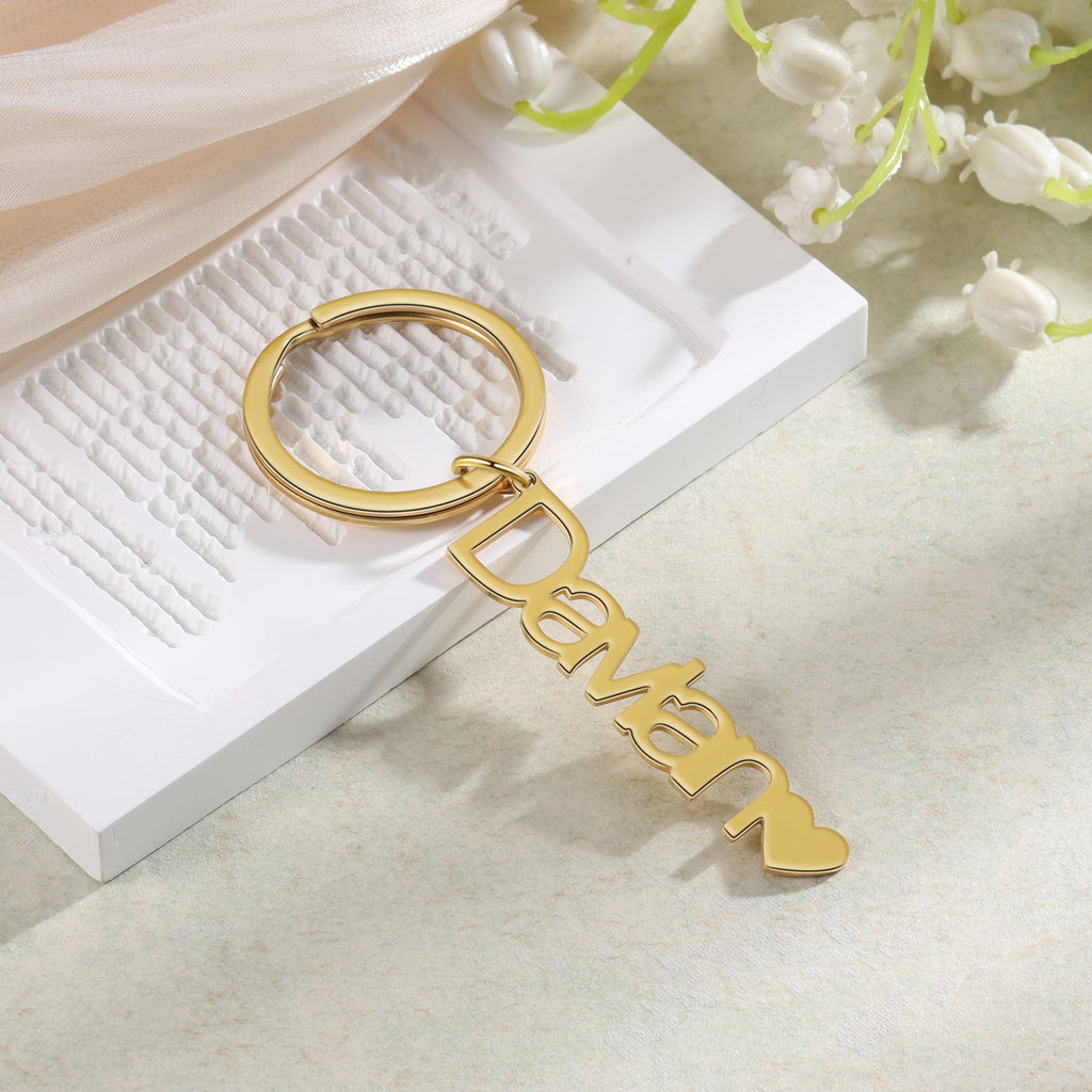 Custom Stainless Steel Name Keychain