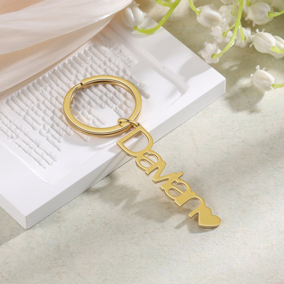 Custom Stainless Steel Name Keychain