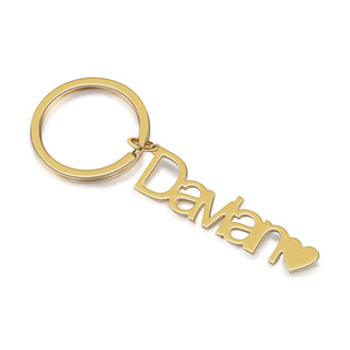 Custom Stainless Steel Name Keychain