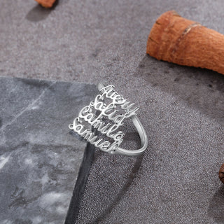 Custom Copper Name Ring