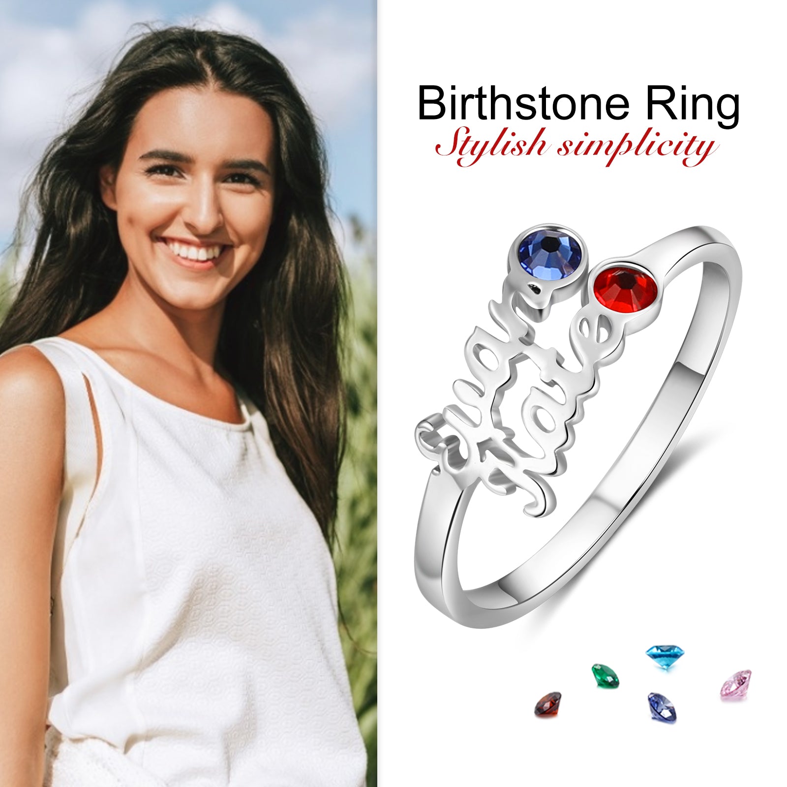 Jewelry Custom Name Ring