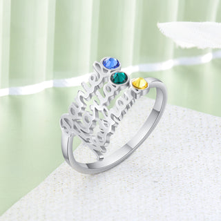 Custom Three Names Ring
