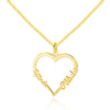 Custom Heart Name Necklace